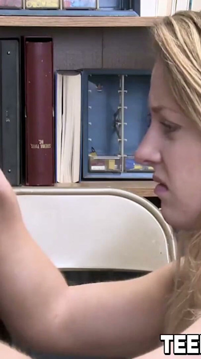 Blonde thief Kate Kenzi receives facial after hammering | Clip 1