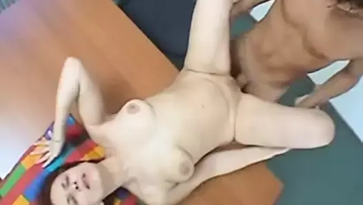 SKINNY SMALL SAGGY TITS MATURE YOUNG BOY TABLE SEX