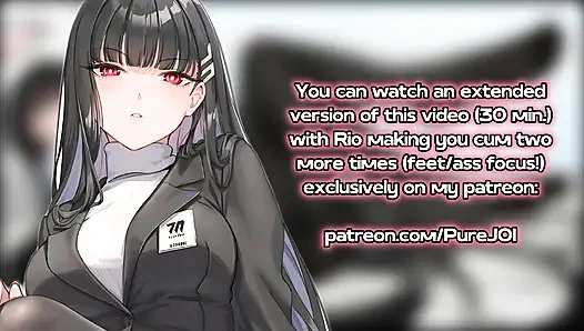 Rio from Blue Archive tests her new innovation on you (Feet and Pantyhose)