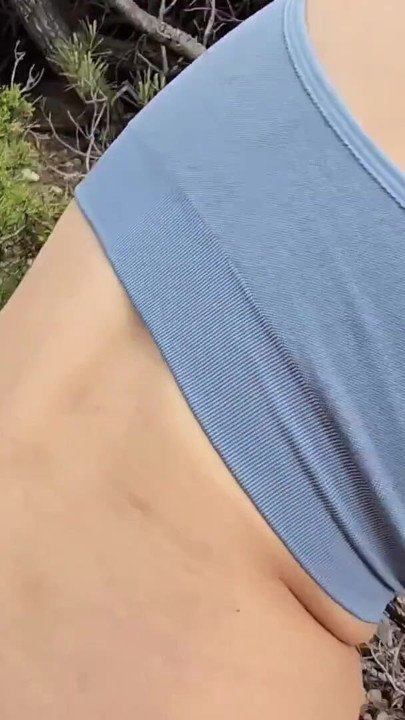 Hot girl has sex in the jungle in public and receives a cumshot in her mouth | Clip 2