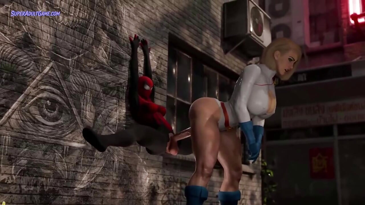SuperGirl Fucked By SpiderWoman Huge Futa Cock - 3D Realistic Animation