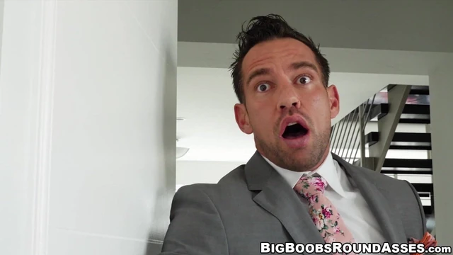 Big butt cutie gobbles massive cock and takes it from behind