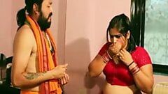 Le gourou de l'Ashram baise une femme au foyer indienne innocente