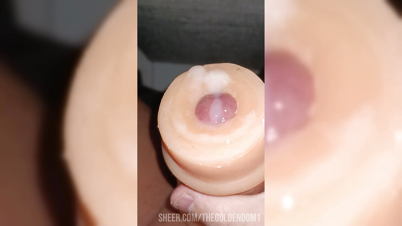 Toy Pussy Cumshot in Close up POV