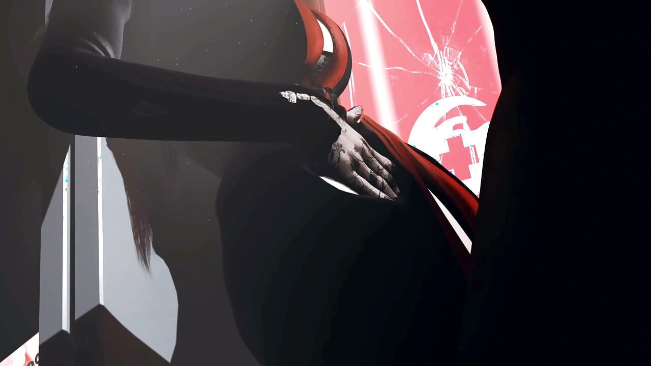 Lovely girl escaping a dangerous zombie hospital with a stranger VAM