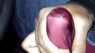cock cumming in red panties