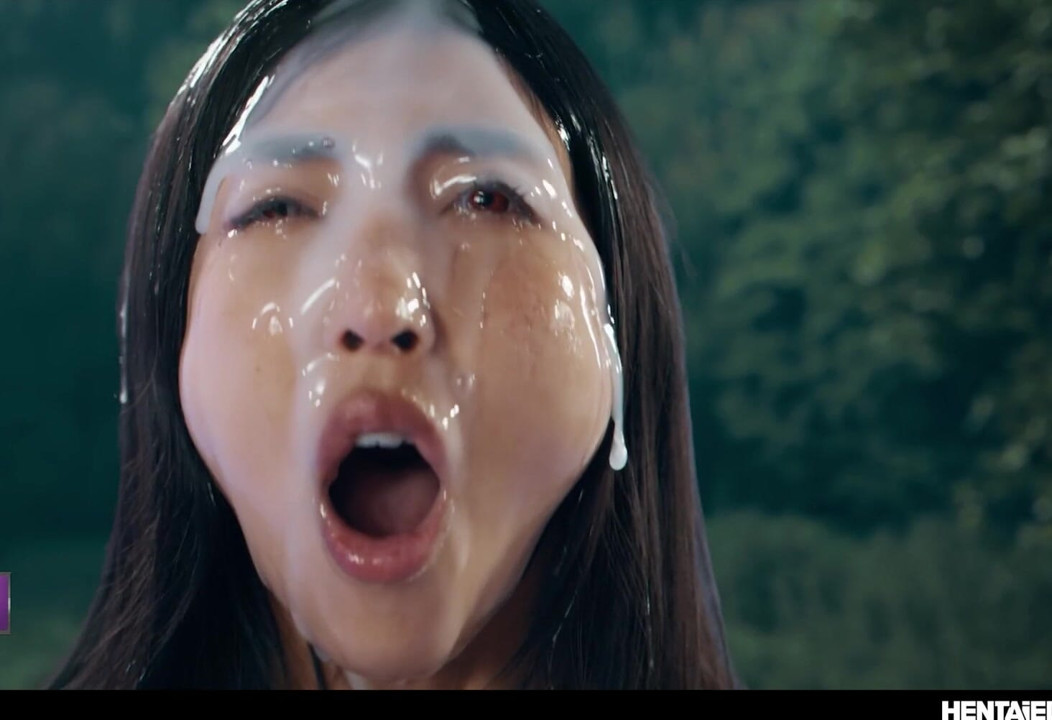 Anime cosplay alien batalla - chica japonesa Emiri Momota vórtic en pelea hentai 3d con preñada monstruosa
