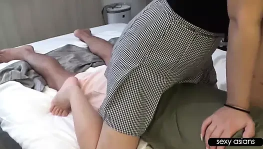 Smiling Rental Car Clerk Gets Pulled Into a Private Moment That Ends in a Creampie Finish