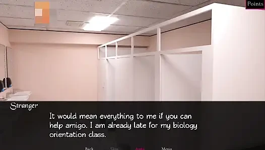 Nerd to alpha #2 - The girl showed her pussy in class