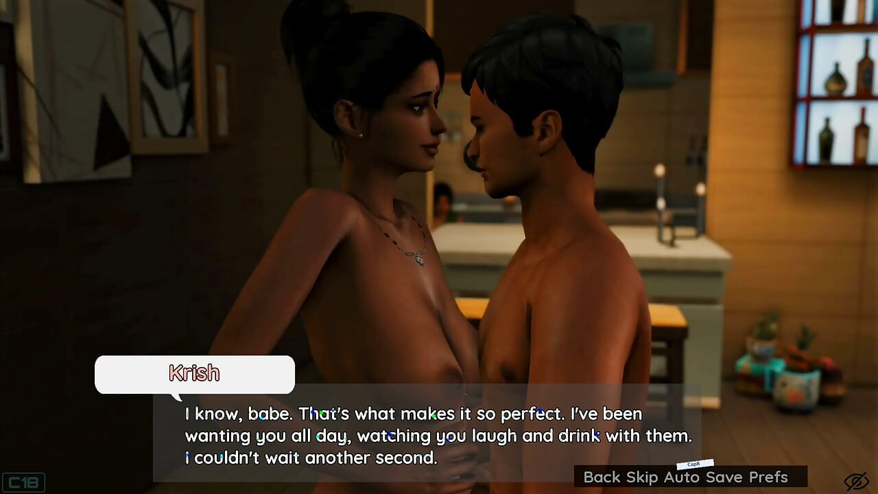 Leela and Ronnie watching rita and krish