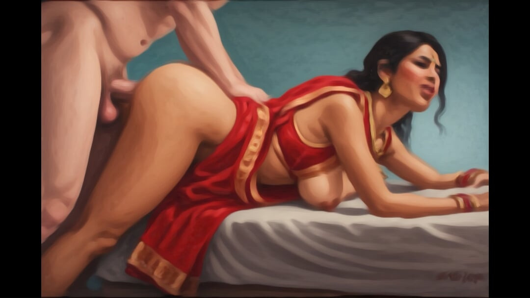 Indian stepfather fucking her stepdaughter when his new sexy wife was in the kitchen
