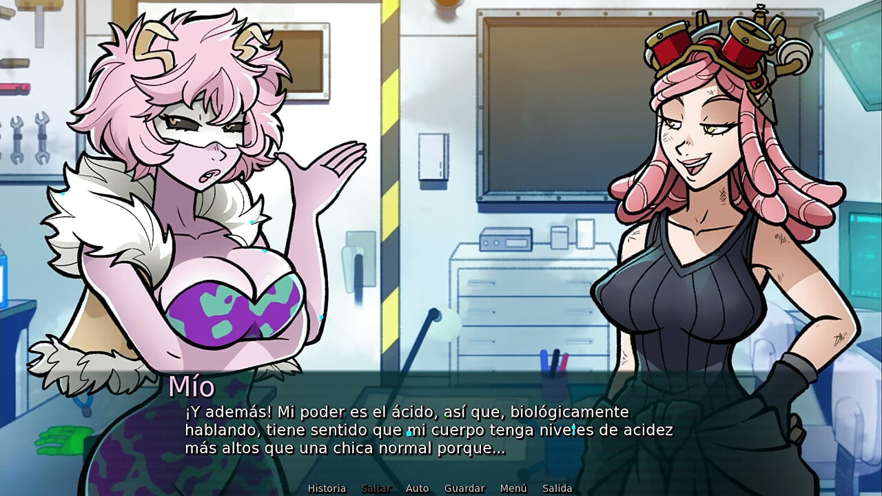 Mei'nin projesi - kahraman akademimden şehvetli ashido mayını güzel meinin büyük icatını test ediyor