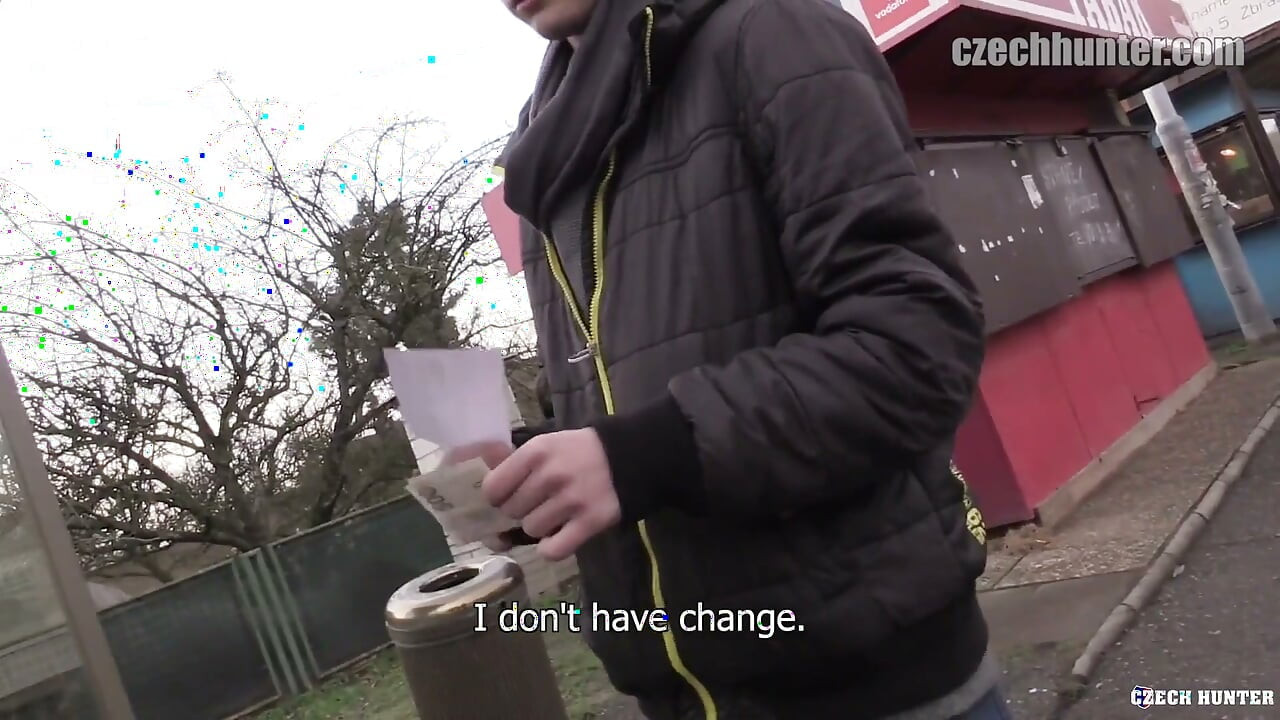 Czech Hunter - Broke Unemployed College Leaver Gets Fined for Stowaway Before a Hardcore Czech Session