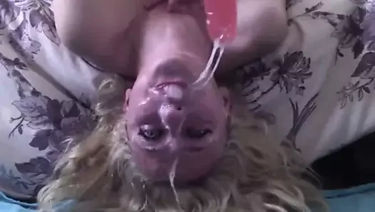 insane submissive camslut detroys throat super messy + anal!