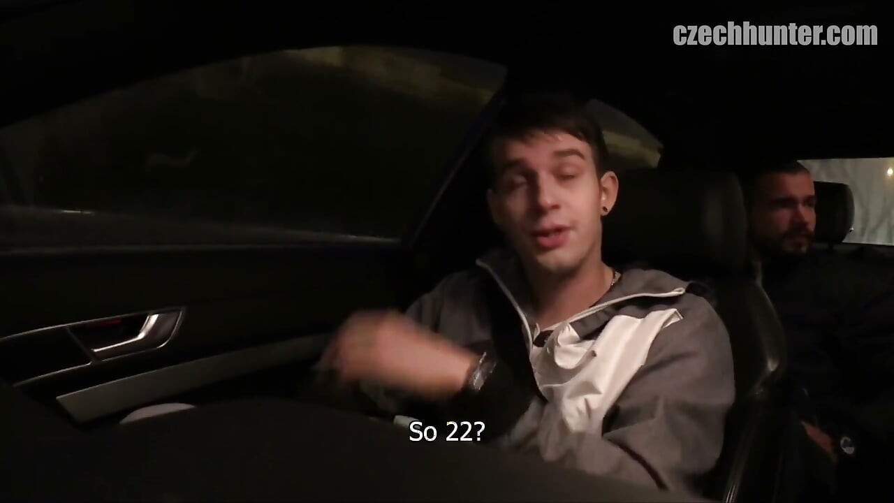 Czech Hunter - Gas Station Hitch-hiker Gets Convincing Offer From Czech Hunter Before Hardcore Scene