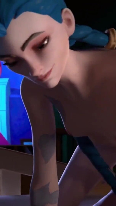 लीग ऑफ लीजेंड्स - Jinx के साथ सेक्सी नाइट टाइम टीवी (नग्न और गैर नग्न संस्करण) (ध्वनि के साथ एनिमेशन) । क्लिप 1