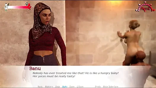 Life in the middle east #10 - Banu played with her self in bed