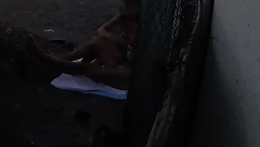 Flashing My Cock in Front of My Stepdaughter in a Beach and She Helps Me Cumshot in Front of Everyone