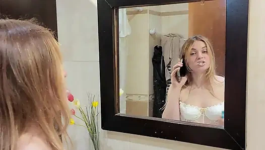 Onu çekilmeden 7 dakika siktim. Bak karım banyoda nasıl titriyor