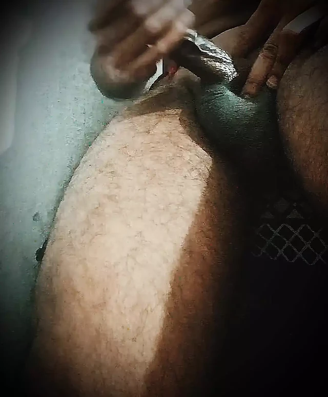 Indian big black dick boy  masterbating