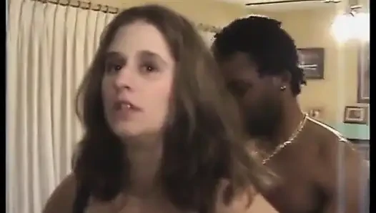 Hungry BBW Slut Gets Three Black and White Cocks Inside Her Deep Holes
