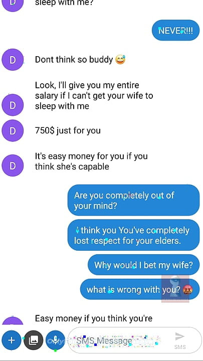 My husband bet his 28-year-old apprentice that he couldn't fuck me... I made him lose the bet.