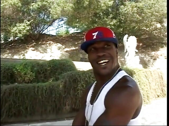 Black stud rams his dick inside ebony cock sucker