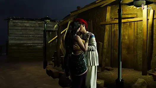 Village Headman Fucks Savita Bhabhi's Tight Pussy in a Public Field - Savita Bhabhi's Business Deal
