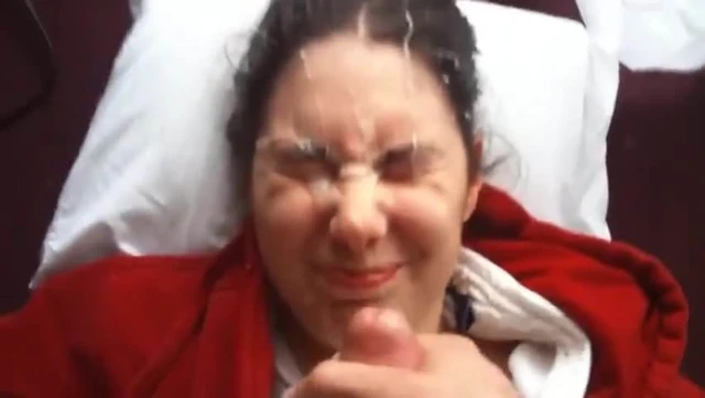 Shy girl gets facial