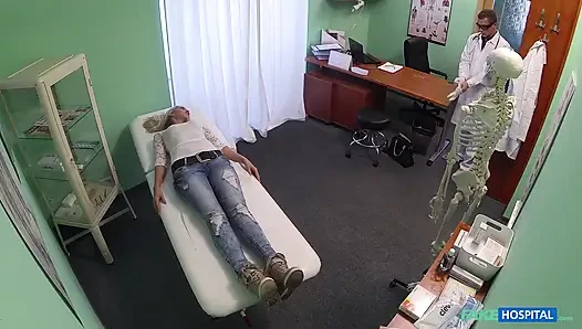 Fake Hospital - Beautiful Squirting Blondes Migraine Cured by My Cock