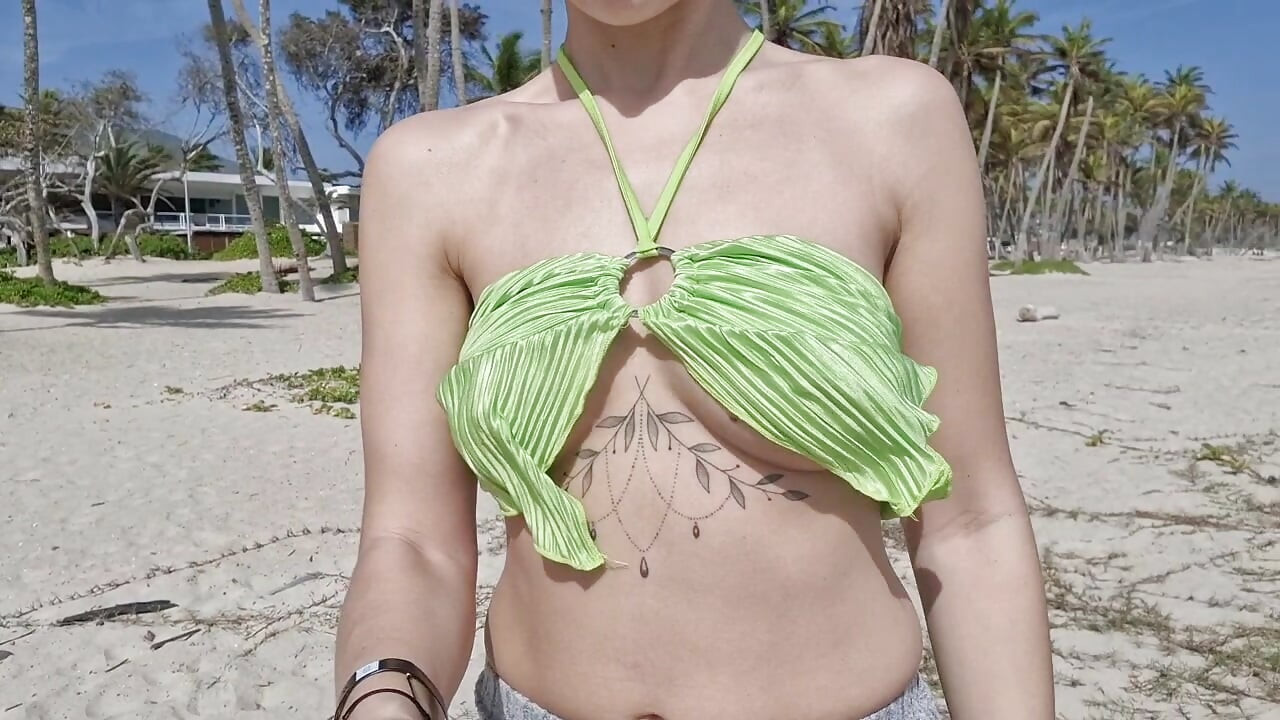 public flashing of tits in the Caribbean