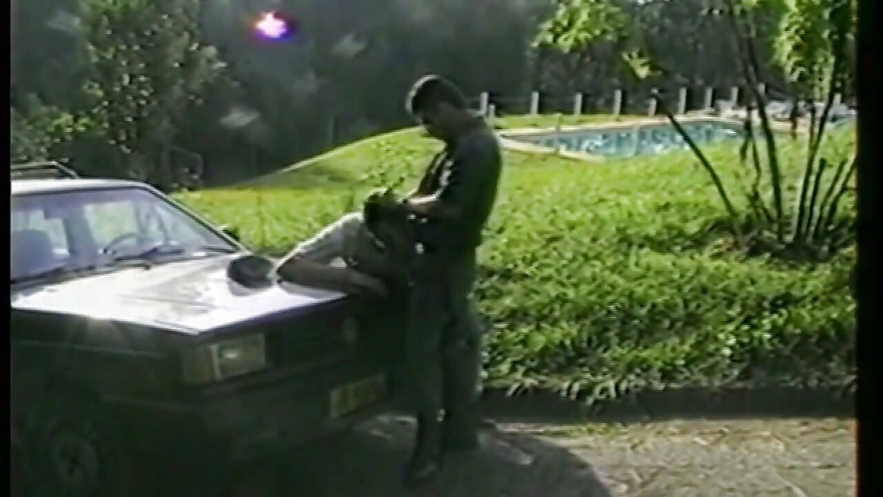 Two Horny Studs Trade Blowjobs Outdoors
