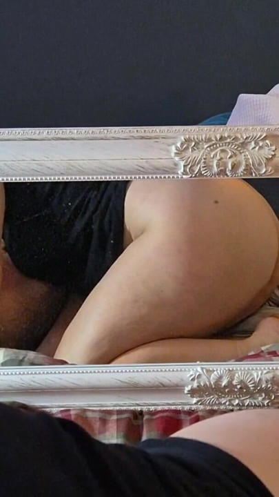 Masturbating together in front of mirror | Clip 1