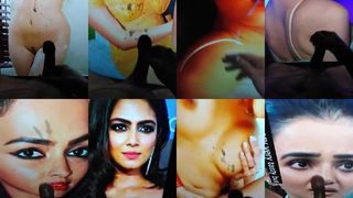 Tollywood mix cum tribute 8 cumshowers on multiple screens