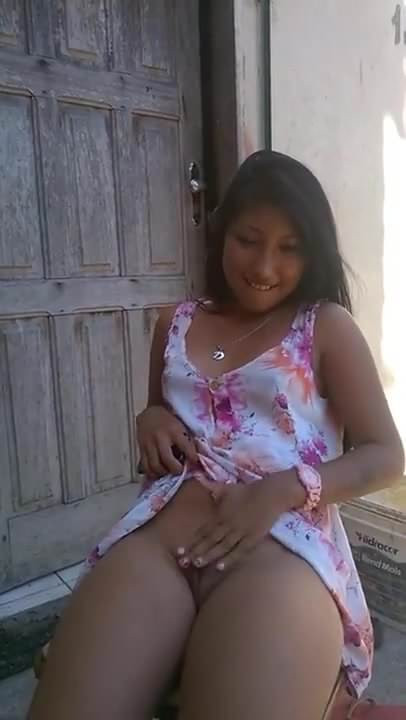 Brazillian Girl in Sun Dress Smacks pussy