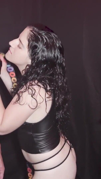Stunning moment from "Training a New Domme - Two Femdoms Lovingly Punish a Sub - Cliff Media"