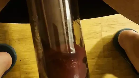 Pompa ve ses çalma seansı -- yumuşak silikon çubuklar