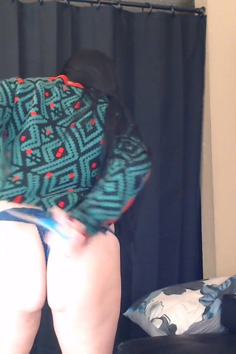 Cutting up Ugly Christmas Sweater