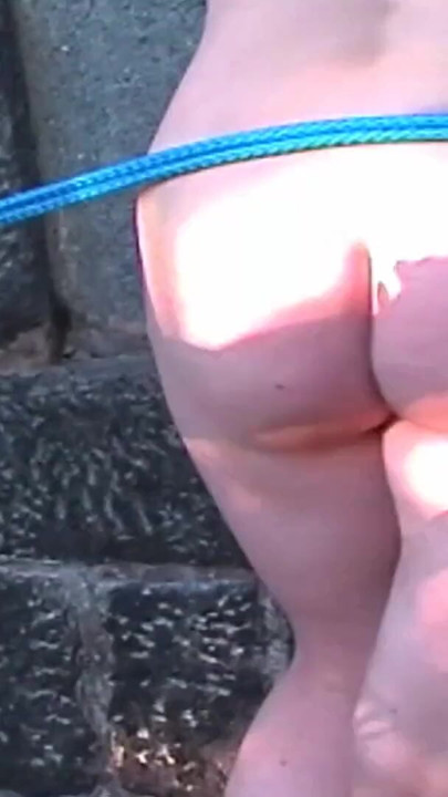 Slave girl spanked outdoor from femdom domina | Clip 2