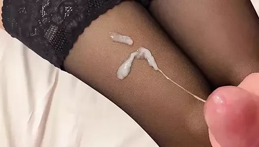 Compilation of Amateur Cumshots on Pussy, Legs in Pantyhose, Ass. Close-up