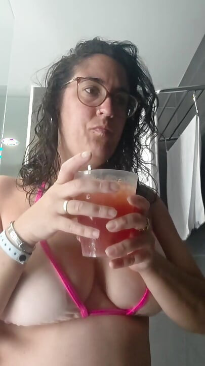 Masturbating secretly in the hotel shower