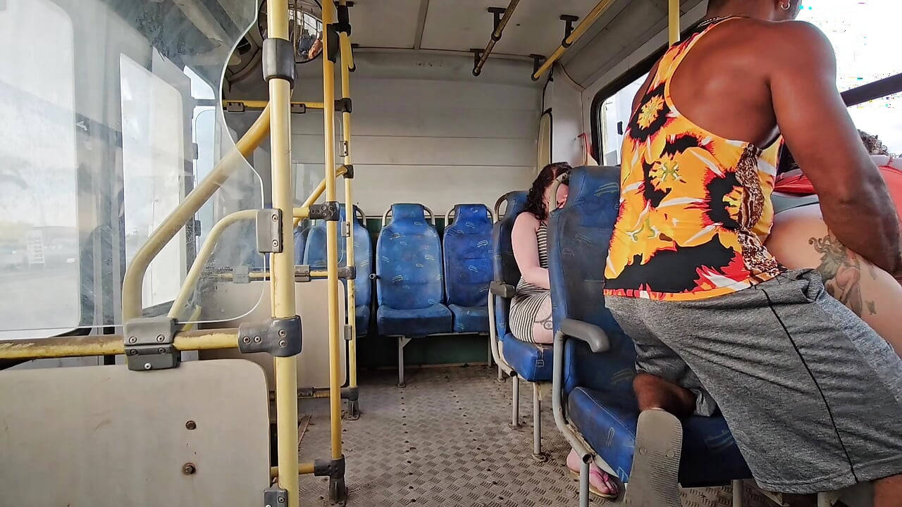 A SHAMELESS COUPLE RIDING IN PUBLIC TRANSPORT AND BACKSEAT PASSENGER FILMING EVERYTHING