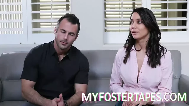 Lonely Foster Daughter Offers Her Body