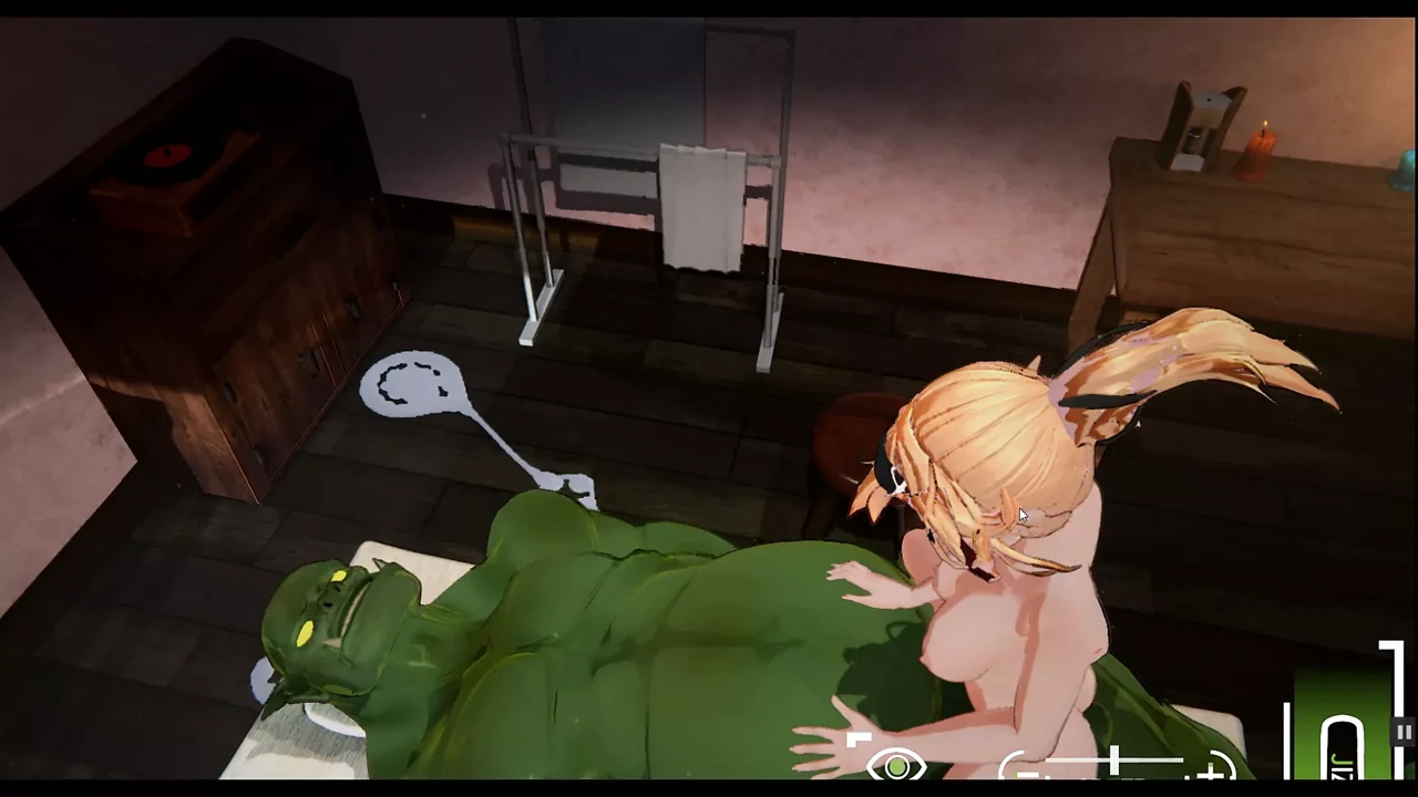 Orc Massage 3D Hentai game Ep.3 virgin orc gets laid