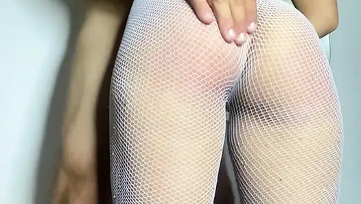 He breaks my mesh to fuck me really hard