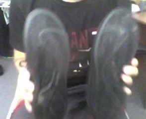 I'm licking the dirty shoes