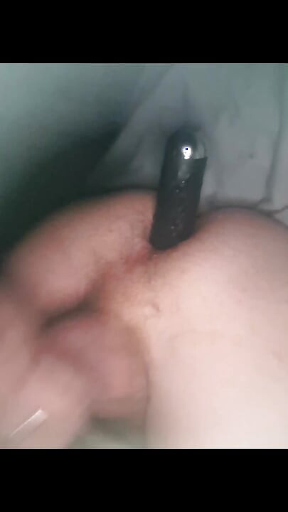 Using my vibrator in bed before I went to sleep... (it was after filming my bathroom extreme anal dildo shoot) x