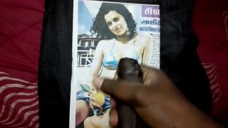 Sperma-Tribut für die indische Schauspielerin Tamil Schauspielerin Kangana Ranaut