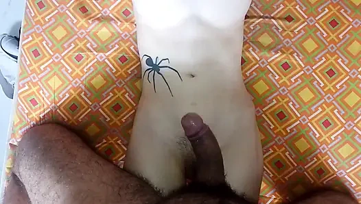 Trying a New Position with Her Tight Pink Vagina