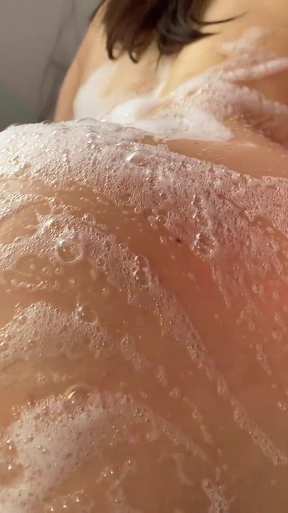 Lilu Moon Masturbates Wet Pussy with Big Vibrator & Intensive Orgasm in the Bathroom | Clip 1